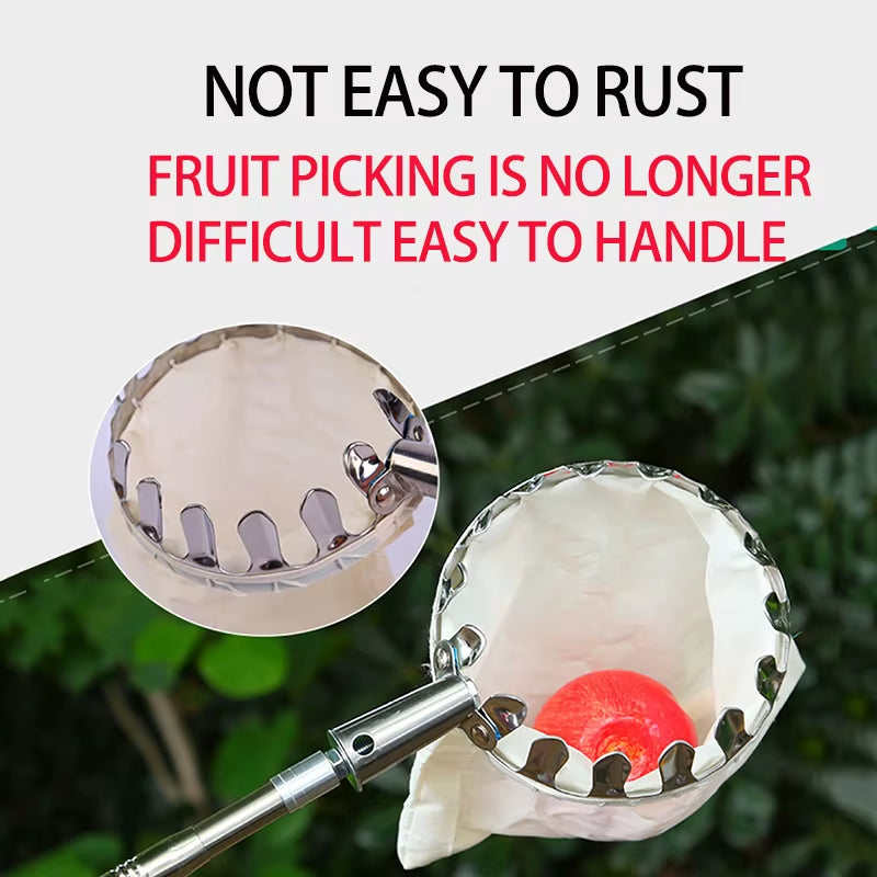 Metal Fruit Picker Orchard Gardening Apple Peach High Tree Picking Tools Fruit Catcher Collector Gardening Toolsgardening Tools